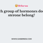 To which group of hormones does aldosterone belong?