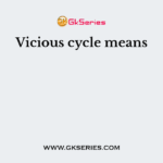 Vicious cycle means