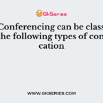 Video-Conferencing can be classified as one of the following types of communication