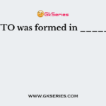 WTO was formed in ______