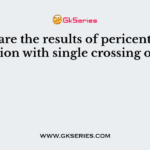 What are the results of pericentric inversion with single crossing over?