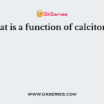 What is a function of calcitonin?