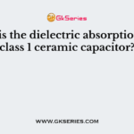 What is the dielectric absorption for a class 1 ceramic capacitor?