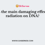 What is the main damaging effect of UV radiation on DNA?