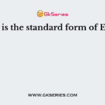 What is the standard form of EDLC?