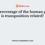 What percentage of the human genome is transposition related?