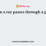 When a ray passes through a prism