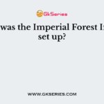 Where was the Imperial Forest Institute set up?