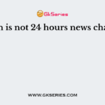 Which is not 24 hours news channel?