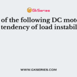 Which of the following DC motor have the tendency of load instability?