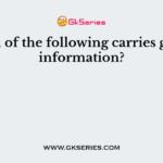 Which of the following carries genetic information?