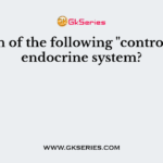 Which of the following "controls" the endocrine system?