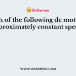 Which of the following dc motor has approximately constant speed?
