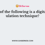 Which of the following is a digital modulation technique?