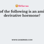Which of the following is an amino acid derivative hormone?