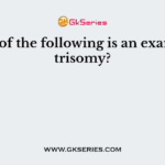 Which of the following is an example of trisomy?