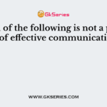 Which of the following is not a principle of effective communication ?
