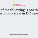 Which of the following is not the function of pole shoe in DC motor?