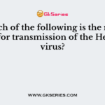 Which of the following is the main cause for transmission of the Hepatitis virus?
