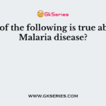 Which of the following is true about the Malaria disease?