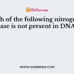 Which of the following nitrogenous base is not present in DNA?