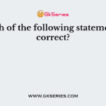 Which of the following statements is correct?