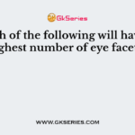Which of the following will have the highest number of eye facete?