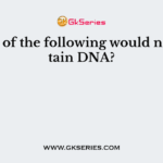 Which of the following would not contain DNA?