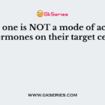 Which one is NOT a mode of action of hormones on their target cell?