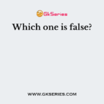 Which one is false?