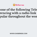 Which one of the following Telephonic Conferencing with a radio link is very popular throughout the world?