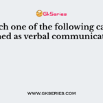 Which one of the following can be termed as verbal communication?