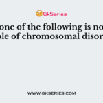 Which one of the following is not an example of chromosomal disorder?