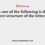 Which one of the following is the correct structure of the letter?