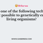 Which one of the following techniques made it possible to genetically engineer living organisms?