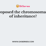 Who proposed the chromosomal theory of inheritance?
