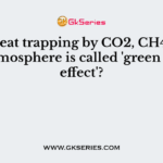 Why heat trapping by CO2, CH4 etc in the atmosphere is called 'green house effect'?