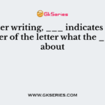 in letter writing, ___ indicates to the reader of the letter what the ___ is about