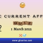 UPSC Daily Current Affairs Quiz