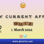 Daily Current Affairs Quiz