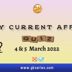 Daily Current Affairs Quiz