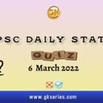 UPSC Daily Static Quiz