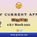 Daily Current Affairs Quiz