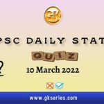 UPSC Daily Static Quiz