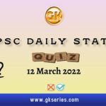 UPSC Daily Static Quiz