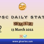 UPSC Daily Static Quiz