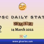 UPSC Daily Static Quiz