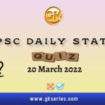 UPSC Daily Static Quiz