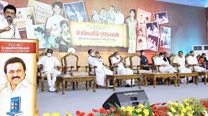 Tamil Nadu chief minister MK Stalin’s autobiography Ungalil Oruvan (One Among You) launched