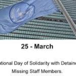 International Day of Solidarity with Detained and Missing Staff Members 2022: 25 March